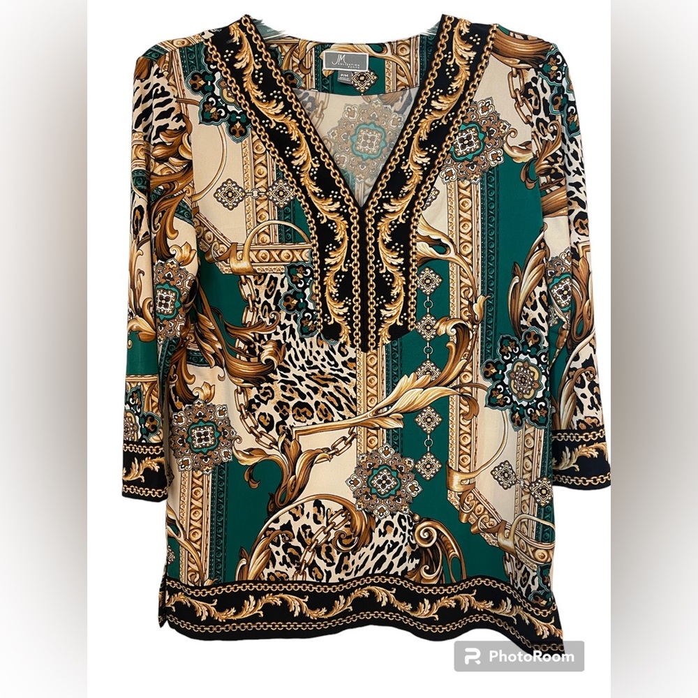 Animal multi print top